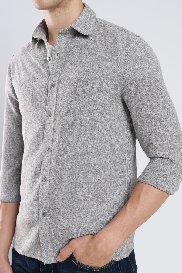 Grey Galaxy Imported Linen Shirt