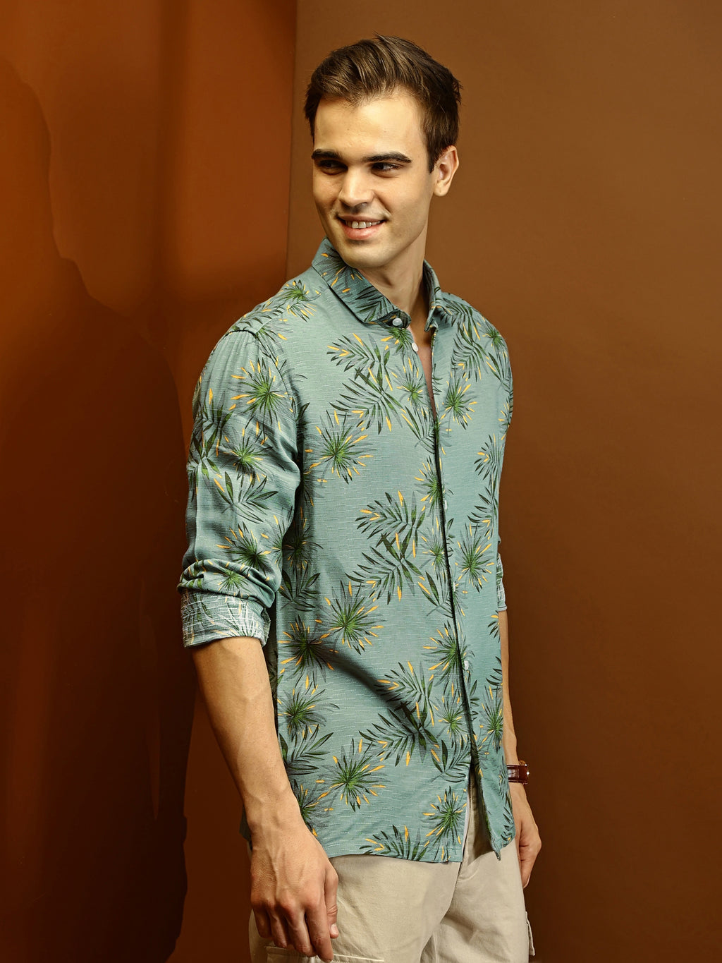 Green Jungle Textured Shirt