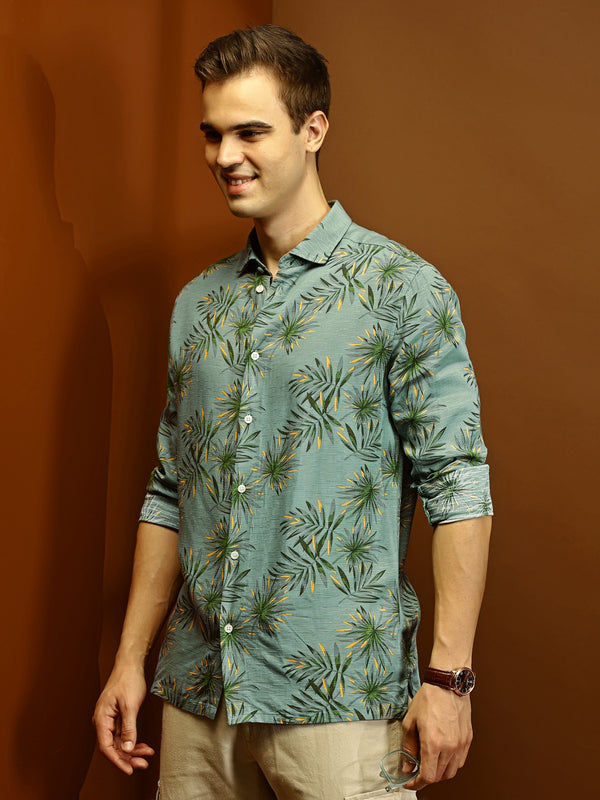 Green Jungle Textured Shirt