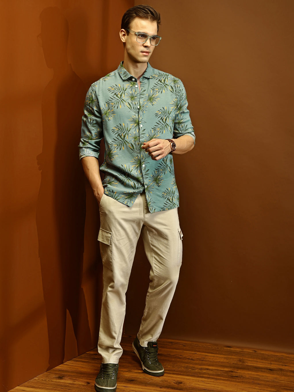 Green Jungle Textured Shirt