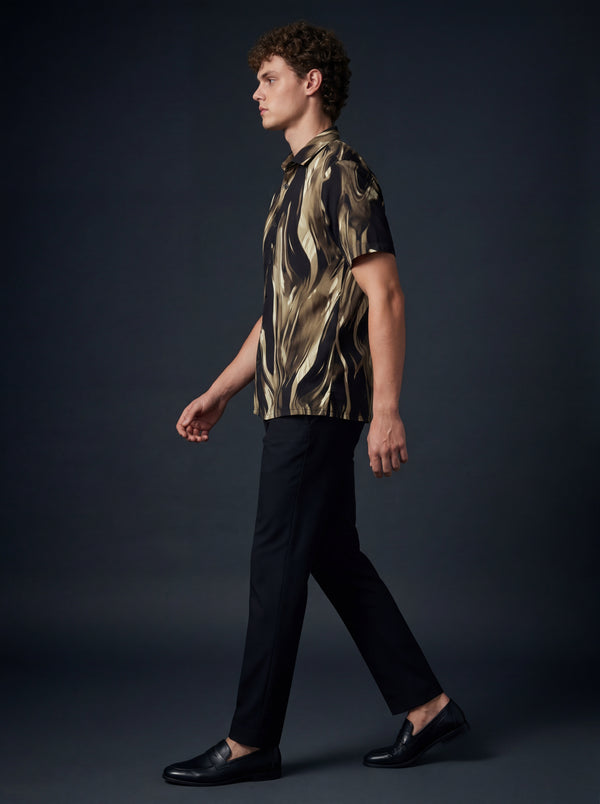 Brown Imported Soft Flow Shirt