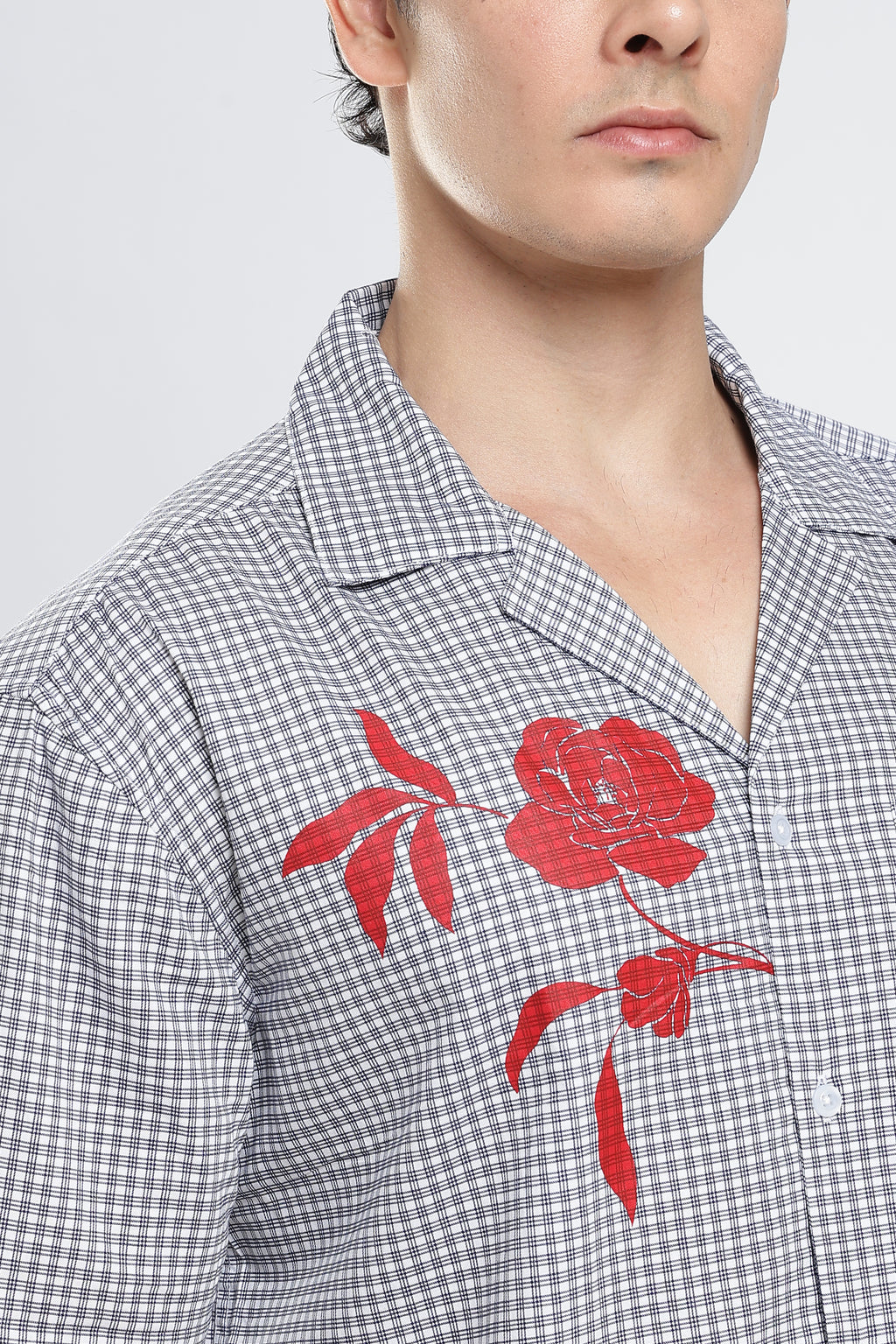Blue Relaxed Check Shirt