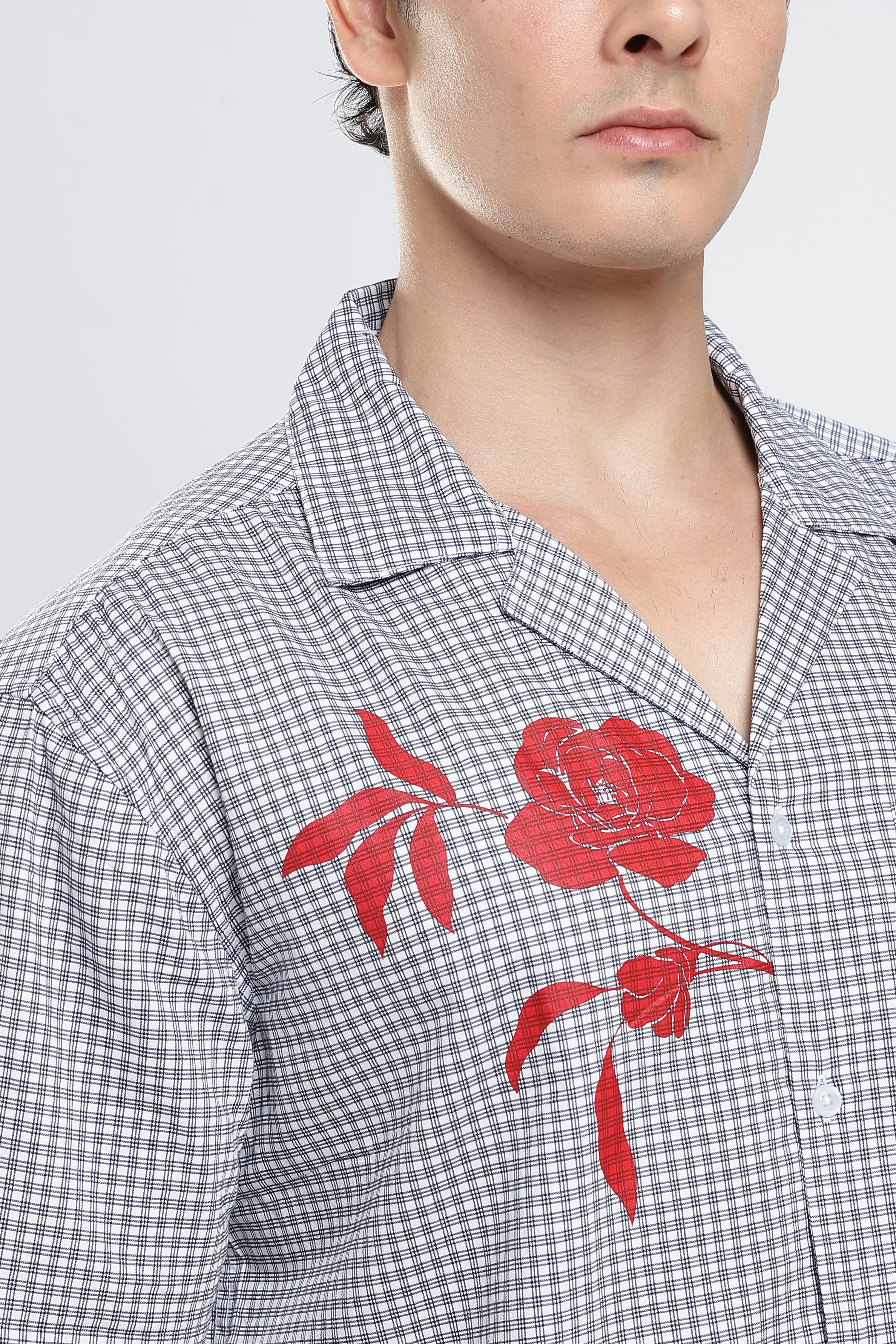 Blue Relaxed Check Shirt