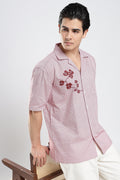 Crimson Relaxed Check Shirt