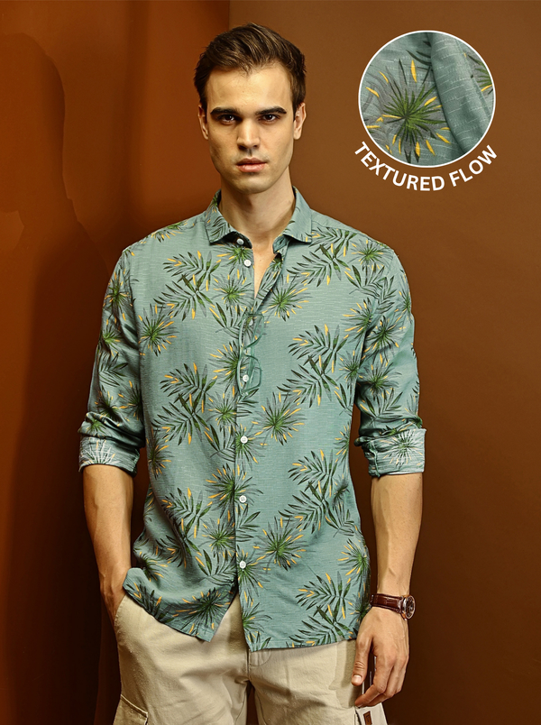 Green Jungle Textured Shirt