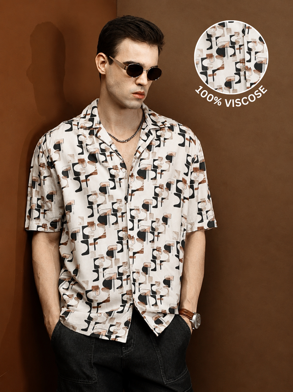 Dyno Viscose Relaxed Printed Shirt