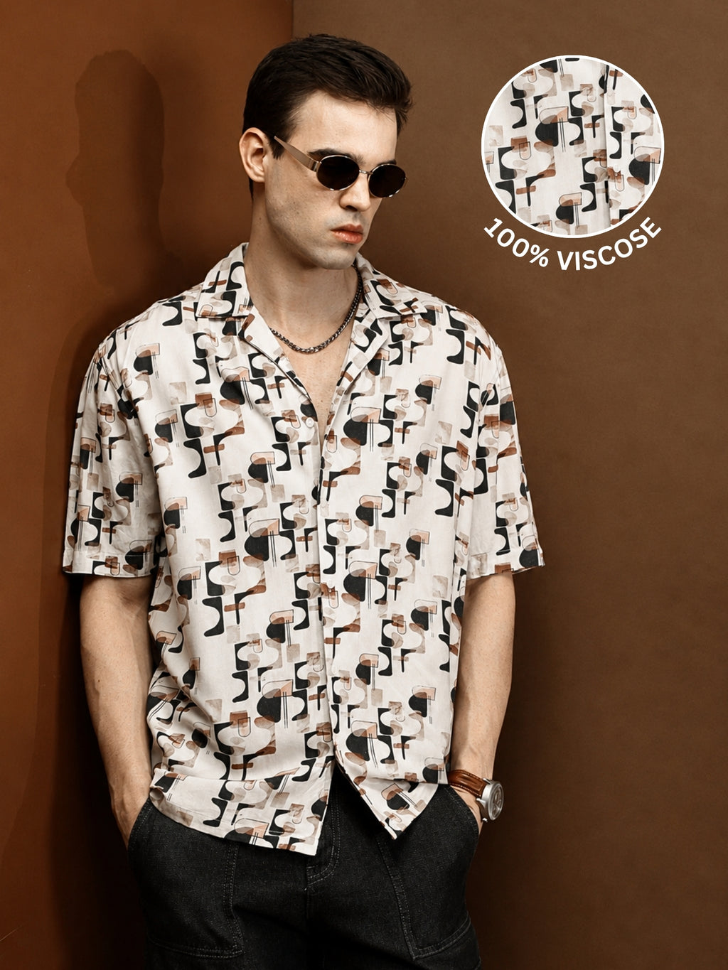 Dyno Viscose Relaxed Printed Shirt