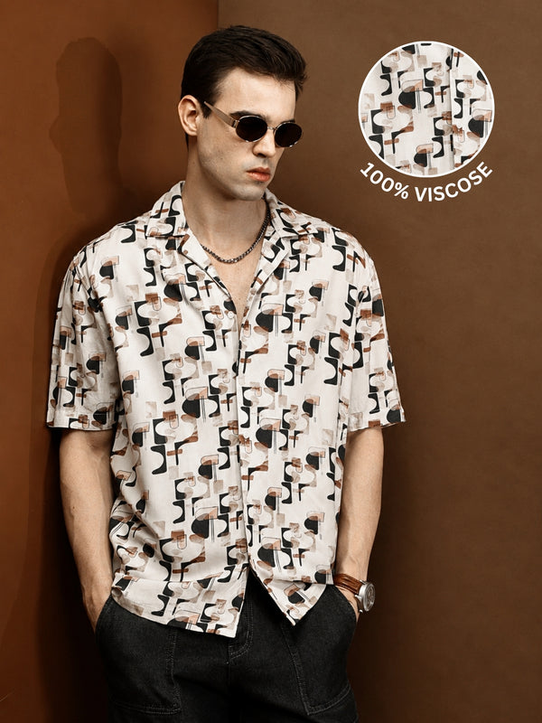 Dyno Viscose Relaxed Printed Shirt