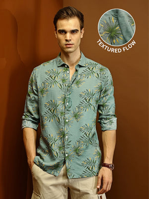 Green Jungle Textured Shirt