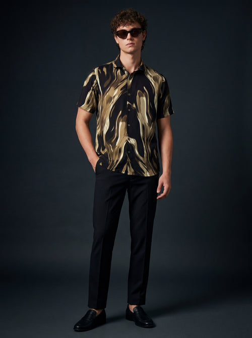 Brown Imported Soft Flow Shirt