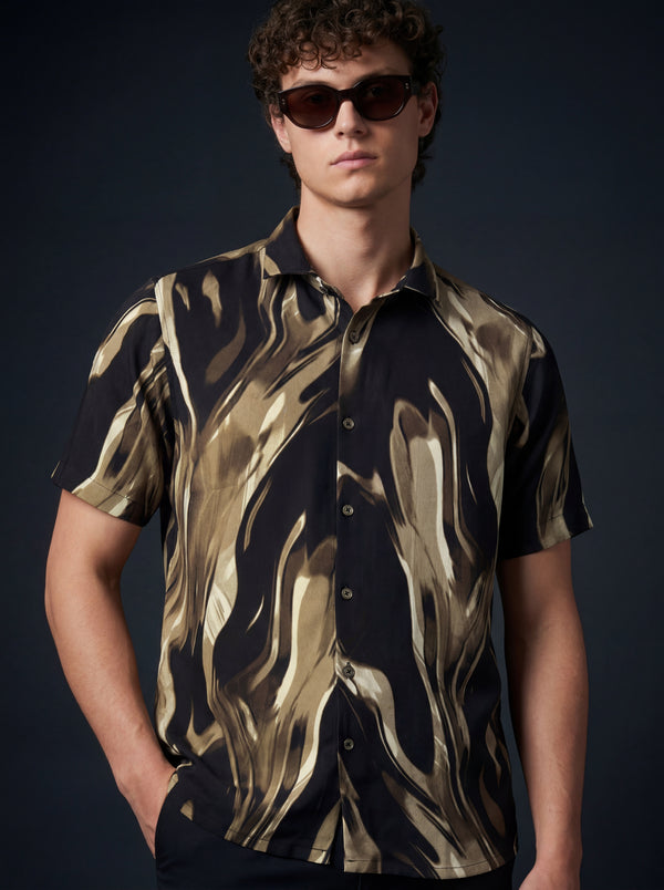 Brown Imported Soft Flow Shirt