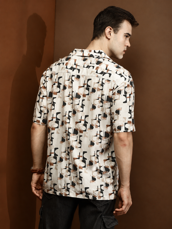 Dyno Viscose Relaxed Printed Shirt