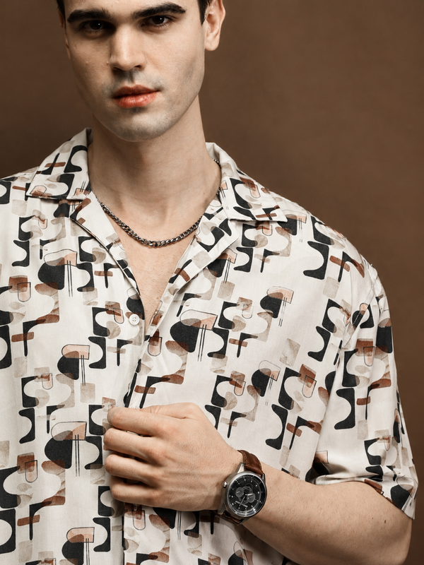 Dyno Viscose Relaxed Printed Shirt