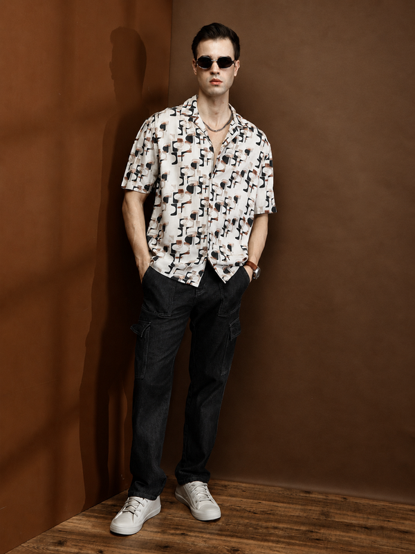 Dyno Viscose Relaxed Printed Shirt