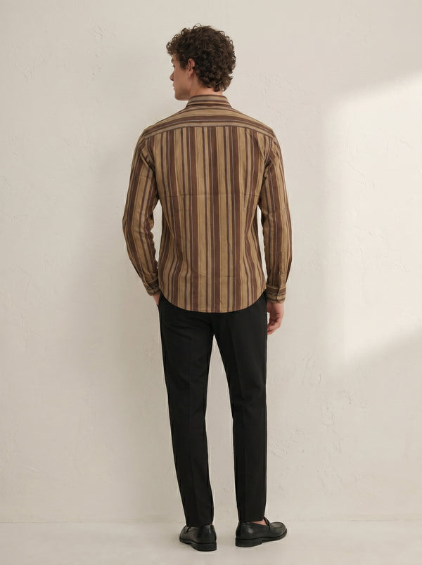 Retro Giza Cotton Stripe Shirt