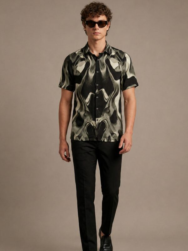 Deep Olive Soft Flow Shirt