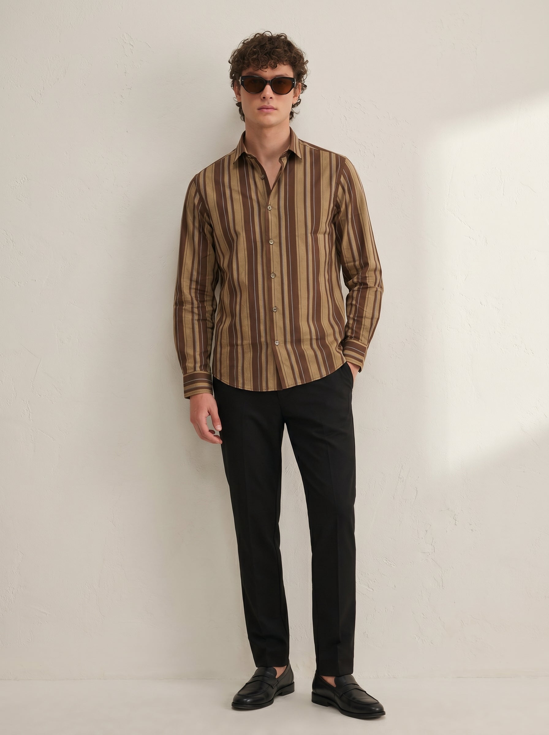 Retro Giza Cotton Stripe Shirt