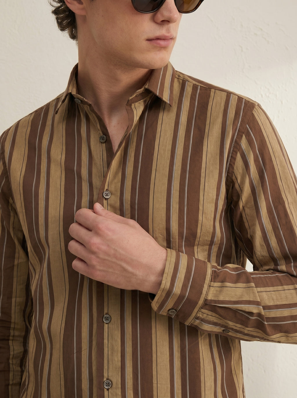 Retro Giza Cotton Stripe Shirt