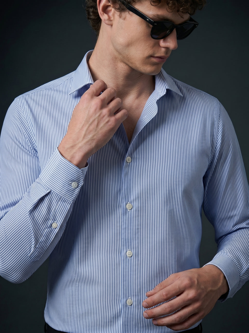Skyline Blue Stripe Shirt